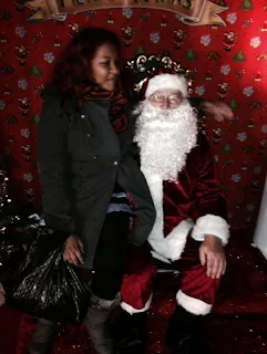 Santa, Christmas shopping, Sitting in Santa his lap, Rotterdam
