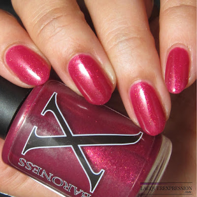 nail polish swatch of Liquid Hot "Magma" by Baroness X