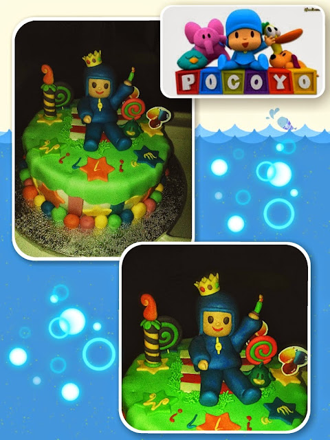 pocoyo cake, tarta pocoyo 