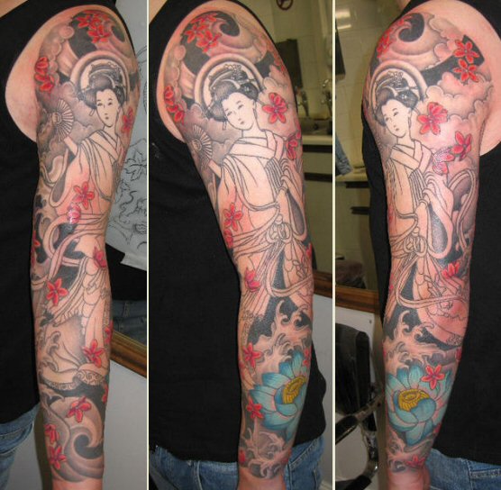 japanese dragon tattoo sleeve. Japanese Dragon Tattoos Sleeve