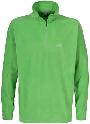 Trespass Men's Masonville AirTrap100 1/2 Zip Fleece Jumper - Cricket