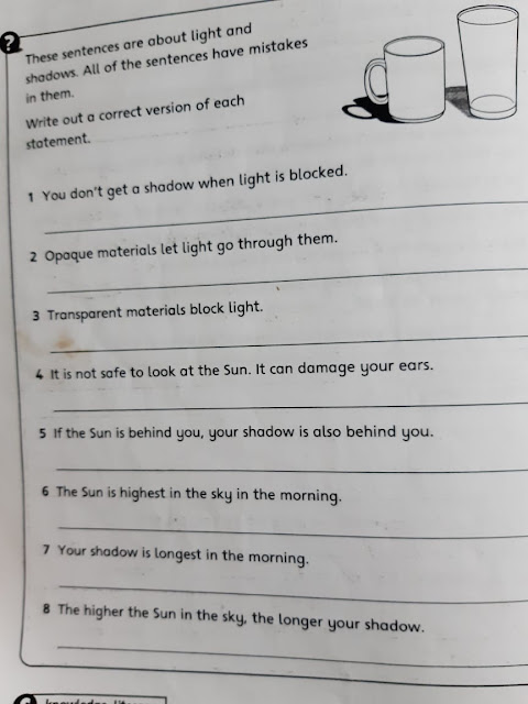 science revision worksheet