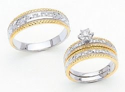 Wedding Ring and a pair of diamond topping