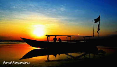 Menyaksikan Sunset dari Pantai Pangandaran