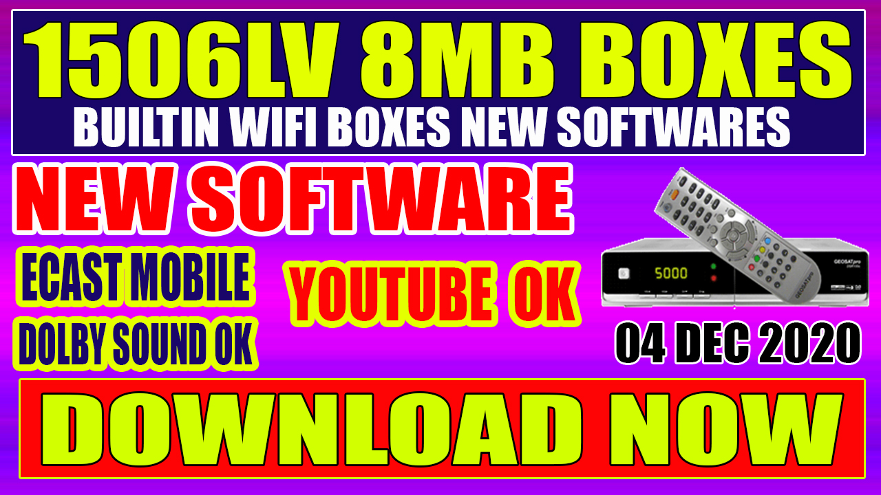 1506LV 8MB BUILTIN WIFI BOXES NEW SOFTWARE WITH YOUTUBE & AIRTEL DOLBY SOUND OK