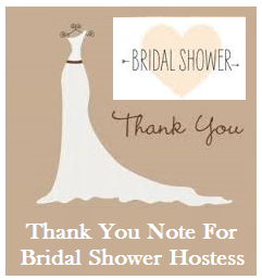 Thank You Messages! : Bridal Shower