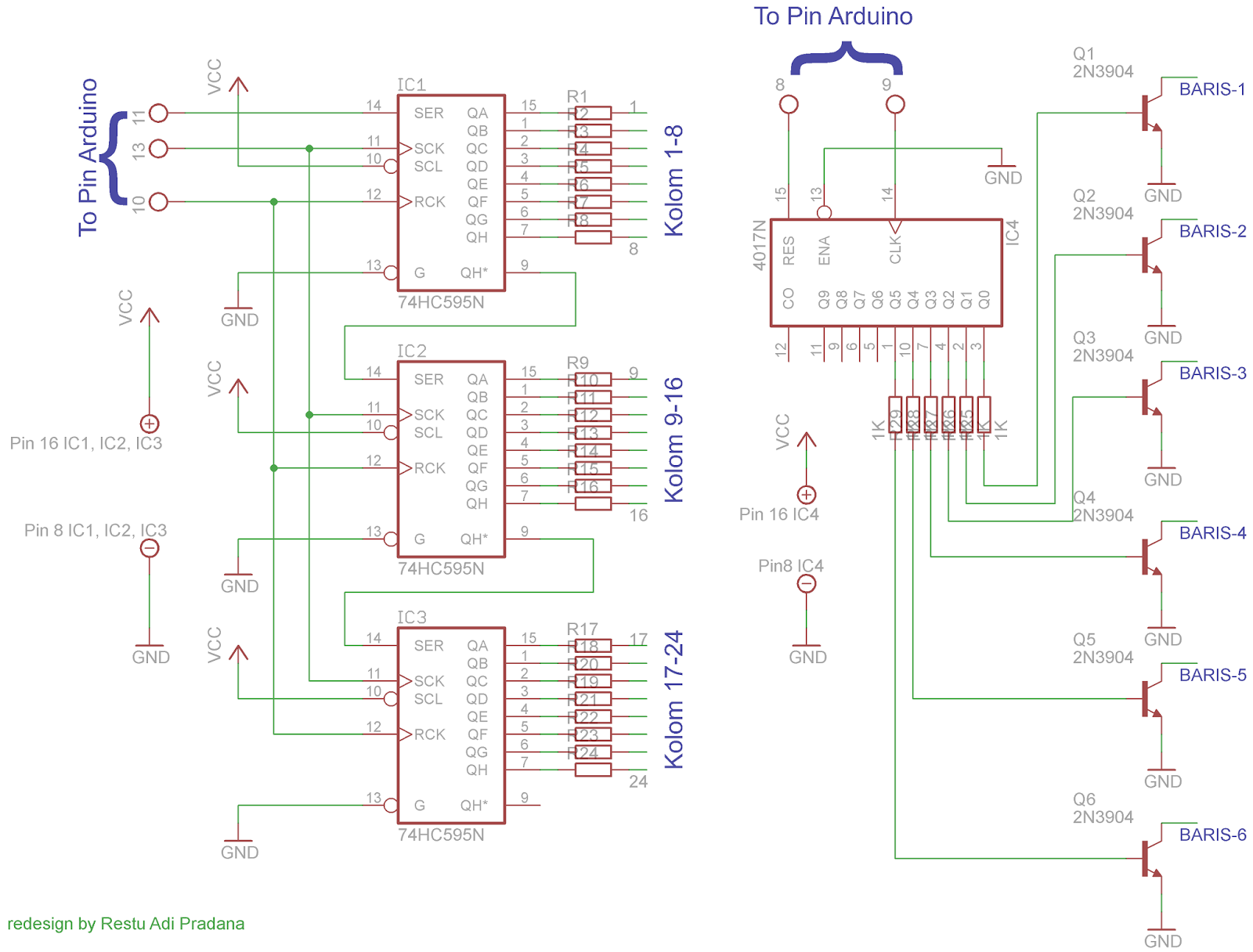 RSTblog ARDUINO Membuat Led Matrix