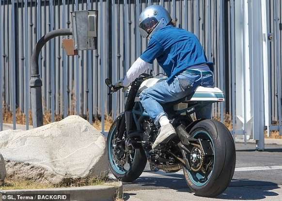 Brad Pitt takes motorcycle to visit ex Angelina Jolie and kids in LA