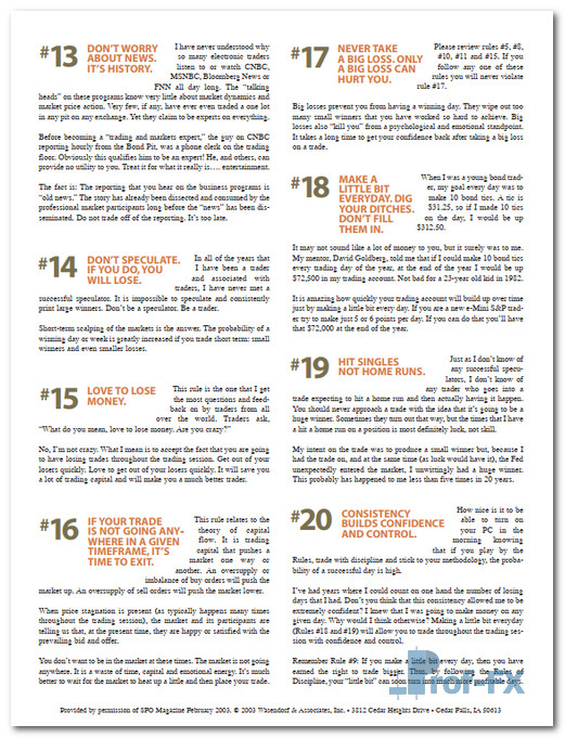 25 Rules Of Forex Trading Discipline
