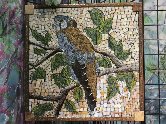 Glass mosaic art made by Kashena Hottinger
