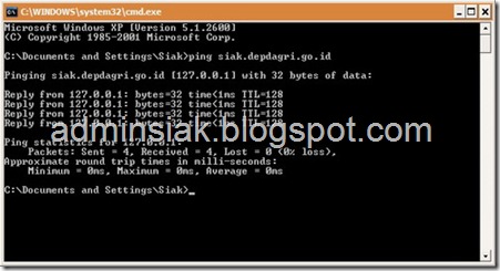 ping siak.depdagri.go.id siak siakdb