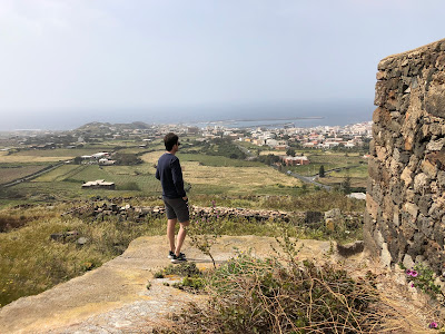 View from the Arcopolis of Pantelleria looking west back toward Pantelleria town.