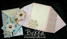 How to make a Diamond Gate Fold Card www.feeling-crafty.co.uk