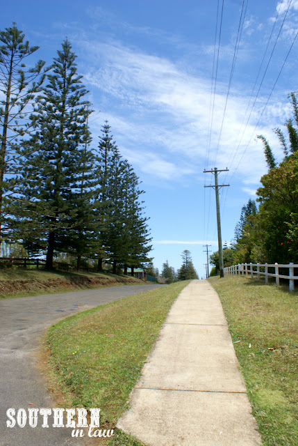 Walking around Norfolk Island