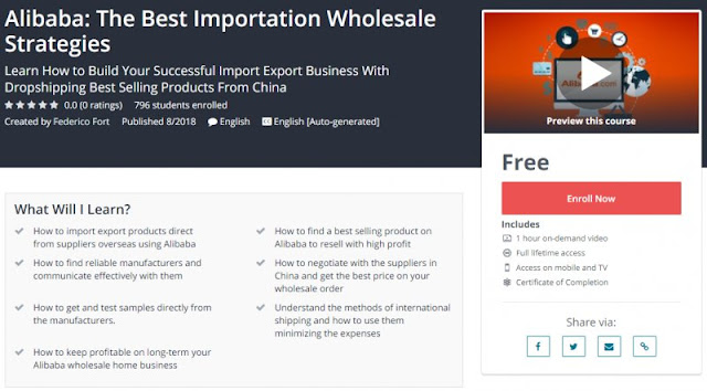 [100% Free] Alibaba: The Best Importation Wholesale Strategies