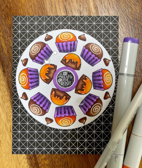 Treats for boo by Karen features Love & Chocolate by Newton's Nook Designs; #inkypaws, #newtonsnook, #cardmaking, #chocolatecards, #halloweencards