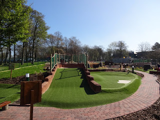 Adventure Golf course at Haigh Woodland Park in Wigan