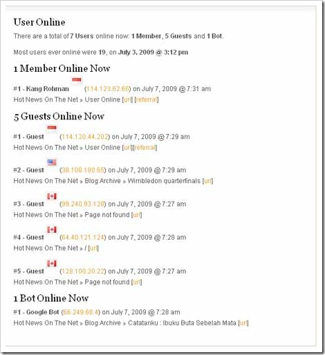 user online