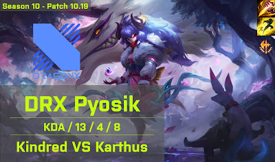 DRX Pyosik Kindred JG vs Karthus - CN Super Server 10.19