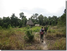 arrival at the second camp site to stay over night
