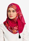 Hijab Merah Jingga