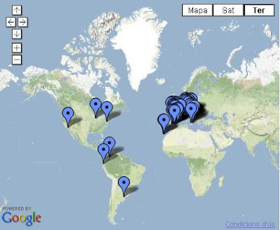 Mapa del I Carnaval de la física