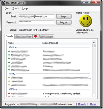 facebook IM chat