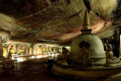 Dambulla cave temple in Sri Lanka