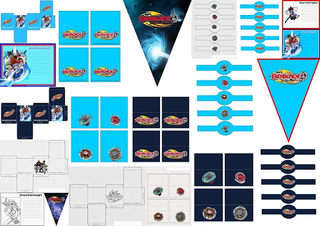 Beyblade: Free Printable Kit. 