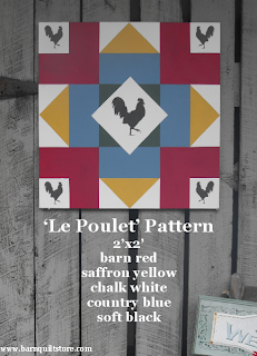 ... Blog: A BarnQuiltStore Original, Le Poulet Pattern Barn Quilt