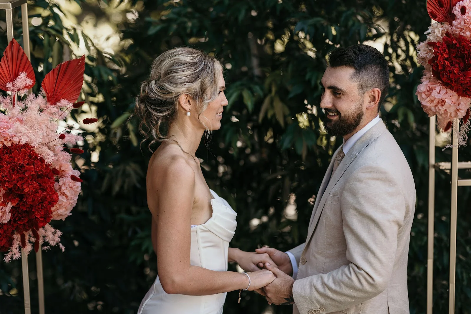 brisbane valentines day themed wedding shoot images by october falls photography