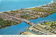 Sarasota, Florida. Aerial view of Stickney Point Bridge over the inland . (sarasota fl)