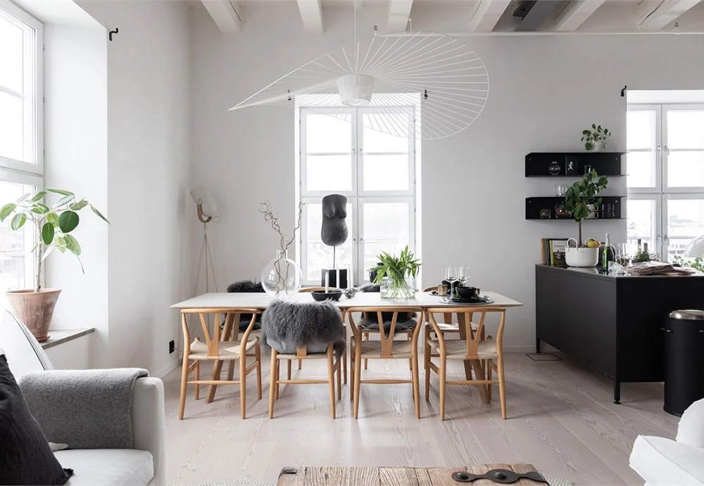 Industrial Scandinavian design in black and white \u301b Photos Ideas Design