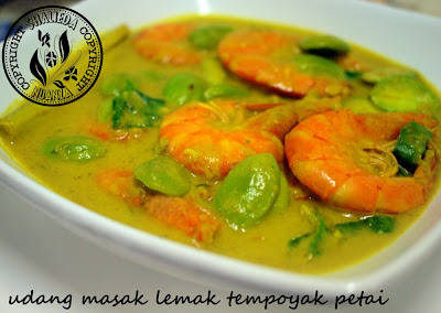 Pesona Cinta Cida de'Nuanza: udang masak lemak tempoyak petai