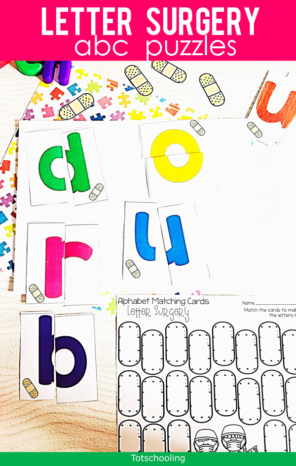 Abc Letter Surgery Puzzles Totschooling Toddler Preschool Kindergarten Educational Printables