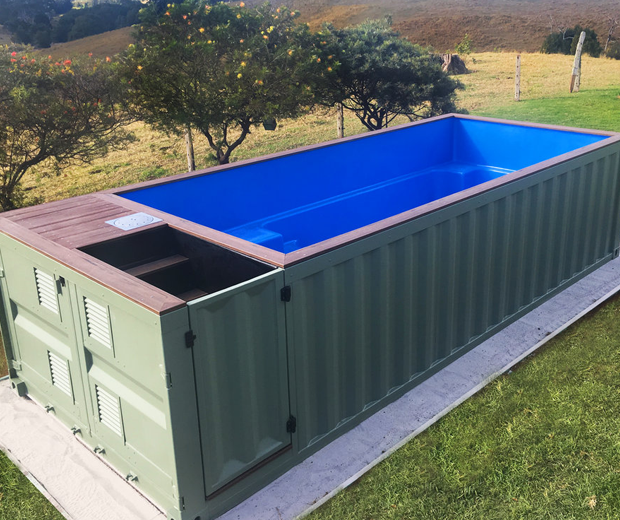 Shipping Container Swimming Pool