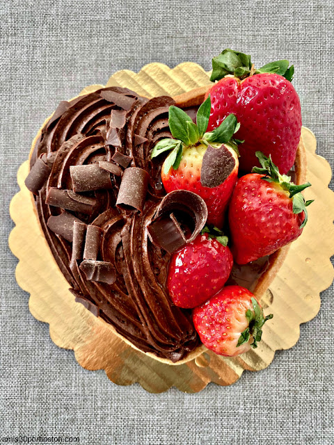 Tartaleta de Chocolate y Fresas en San Valentín