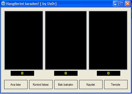 Hangilerini taradım?