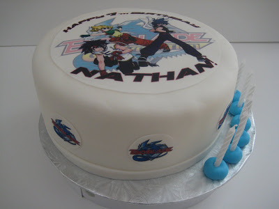 Beyblade Birthday Cake on This Beyblade Cake Was Recreated For Nathan S 7th Birthday  The Cake