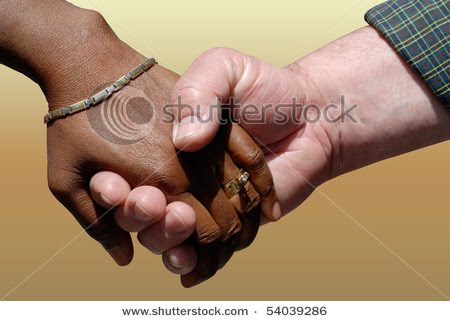 Black And White People Shaking Hands. hair People Holding Hands