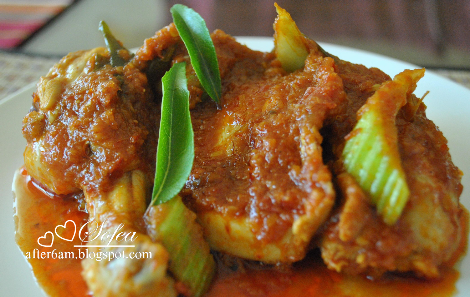 After 6 am: RENDANG AYAM DAUN KARI & SALERI