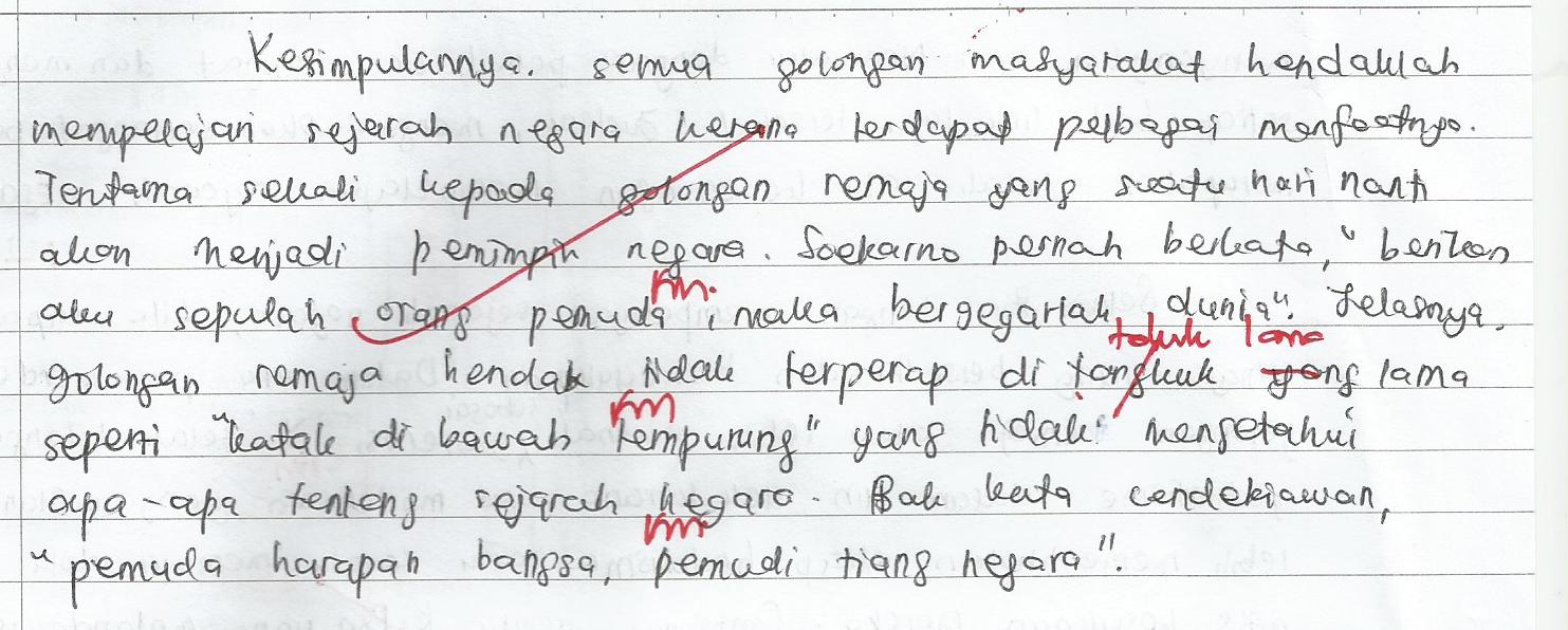 Laman Bahasa Melayu SPM: CONTOH KARANGAN RAKAN SEBAYA 