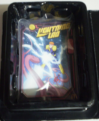 inside right of McDonald's Lightning Lad toy box