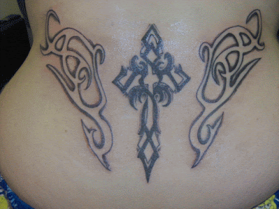 Cross Tribal Tattoos for Women