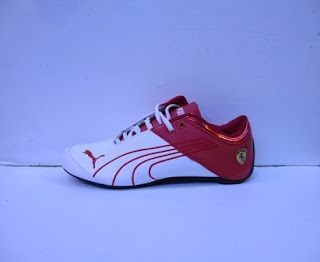 toko sepatu puma, puma ferrari murah, ferrari putih merah