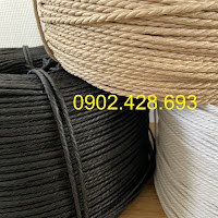 dây giấy xoắn 3 sợi đan ghế wishbone
