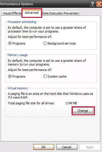 How To Increase Windows XP Virtual Memory