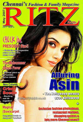 Bollywood's hot girl Asin's Alluring Cover Acts 2007-2009