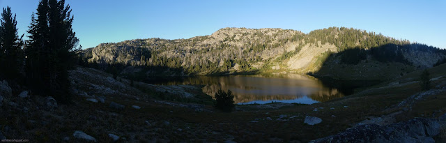 075: lake among little mountains