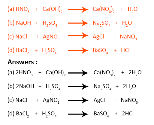 NCERT Solutions for Class 10 Science Ch 1 Chemistry Chemical Reactions & Euations